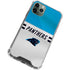 NFL Carolina Panthers White Striped iPhone 11 Pro Max Clear Case