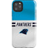 NFL Carolina Panthers White Striped iPhone 11 Pro Max Impact Case