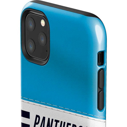 NFL Carolina Panthers White Striped iPhone 11 Pro Max Impact Case