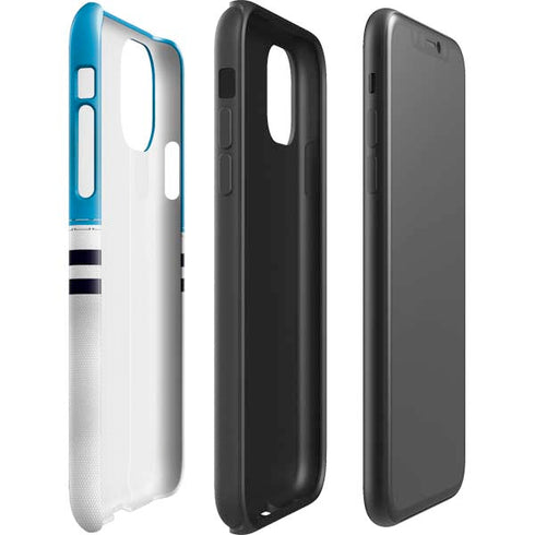 NFL Carolina Panthers White Striped iPhone 11 Pro Max Impact Case