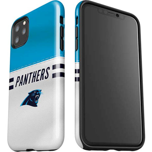 NFL Carolina Panthers White Striped iPhone 11 Pro Max Impact Case