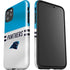 NFL Carolina Panthers White Striped iPhone 11 Pro Max Impact Case