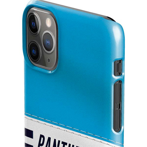 NFL Carolina Panthers White Striped iPhone 11 Pro Max Lite Case