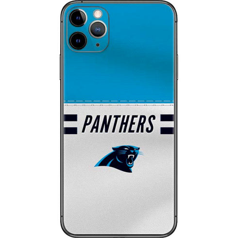 NFL Carolina Panthers White Striped iPhone 11 Pro Max Skin