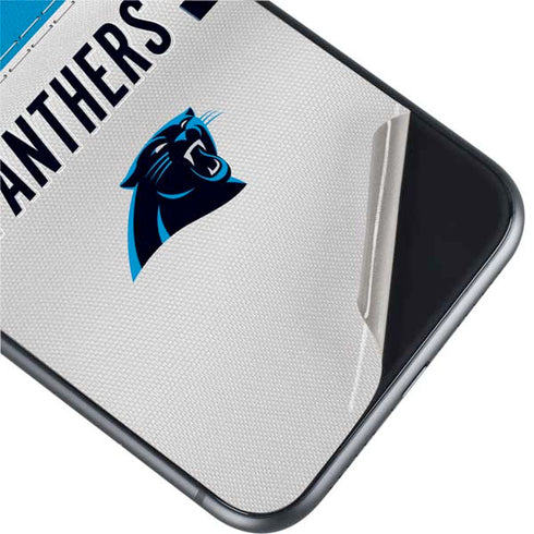 NFL Carolina Panthers White Striped iPhone 11 Skin