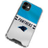 NFL Carolina Panthers White Striped iPhone 12 Mini Clear Case