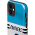 NFL Carolina Panthers White Striped iPhone 12 Mini Impact Case