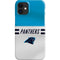 NFL Carolina Panthers White Striped iPhone 12 Mini Lite Case