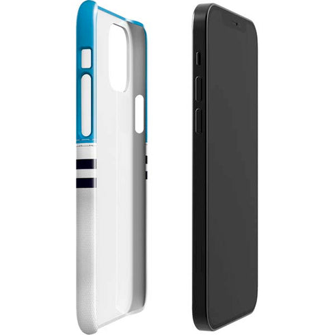 NFL Carolina Panthers White Striped iPhone 12 Mini Lite Case