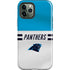 NFL Carolina Panthers White Striped iPhone 12 Pro Impact Case