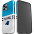 NFL Carolina Panthers White Striped iPhone 12 Pro Impact Case
