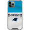 NFL Carolina Panthers White Striped iPhone 12 Pro Max Clear Case