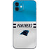 NFL Carolina Panthers White Striped iPhone 12 Skin