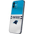 NFL Carolina Panthers White Striped iPhone 12 Skin