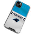 NFL Carolina Panthers White Striped iPhone 13 Clear Case