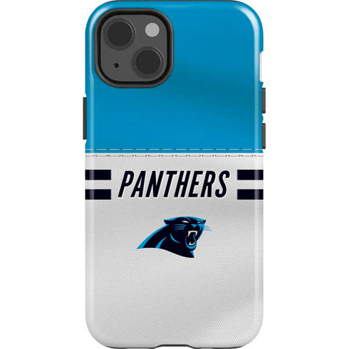NFL Carolina Panthers White Striped iPhone 13 Impact Case