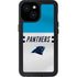 NFL Carolina Panthers White Striped iPhone 13 Mini Waterproof Case