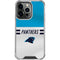 NFL Carolina Panthers White Striped iPhone 13 Pro Clear Case