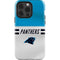 NFL Carolina Panthers White Striped iPhone 13 Pro Impact Case