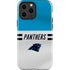 NFL Carolina Panthers White Striped iPhone 13 Pro Max Impact Case