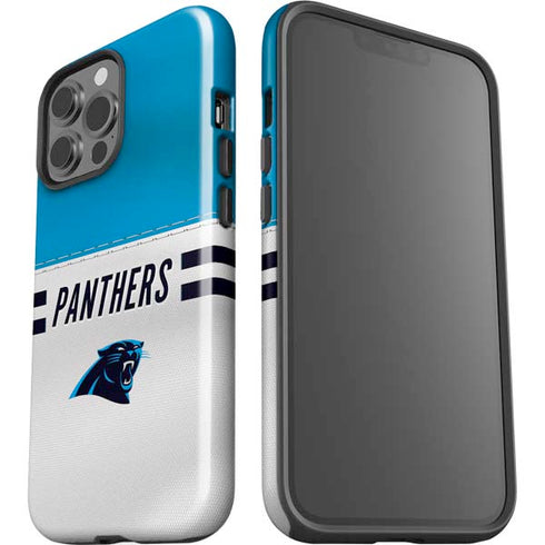 NFL Carolina Panthers White Striped iPhone 13 Pro Max Impact Case