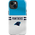 NFL Carolina Panthers White Striped iPhone 15 Plus Impact Case