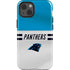 NFL Carolina Panthers White Striped iPhone 15 Impact Case