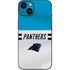 NFL Carolina Panthers White Striped iPhone 14 Plus Skin