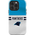NFL Carolina Panthers White Striped iPhone 15 Pro Impact Case