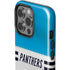NFL Carolina Panthers White Striped iPhone 14 Pro Impact Case