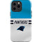 NFL Carolina Panthers White Striped iPhone 14 Pro Max Impact Case