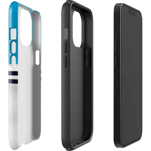 NFL Carolina Panthers White Striped iPhone 15 Pro Max Impact Case