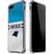 NFL Carolina Panthers White Striped iPhone 7/8 Plus Clear Case