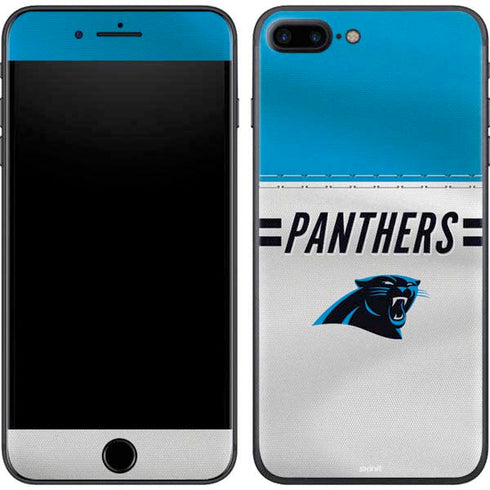 NFL Carolina Panthers White Striped iPhone 8 Plus Skin