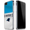 NFL Carolina Panthers White Striped iPhone SE (2nd & 3rd Gen) Clear Case