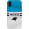 NFL Carolina Panthers White Striped iPhone X Pro Case