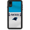 NFL Carolina Panthers White Striped iPhone XR Waterproof Case