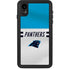 NFL Carolina Panthers White Striped iPhone XR Waterproof Case
