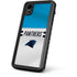 NFL Carolina Panthers White Striped iPhone XR Waterproof Case