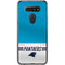 NFL Carolina Panthers White Striped LG K51/Q51 Clear Case