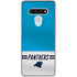NFL Carolina Panthers White Striped LG Stylo 6 Clear Case