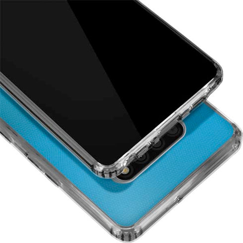 NFL Carolina Panthers White Striped LG Stylo 6 Clear Case
