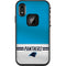 NFL Carolina Panthers White Striped LifeProof Fre iPhone Skin