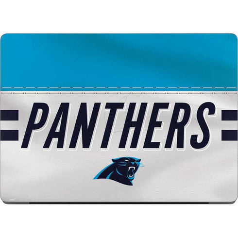 NFL Carolina Panthers White Striped MacBook Pro 14in (2021-24) Skin