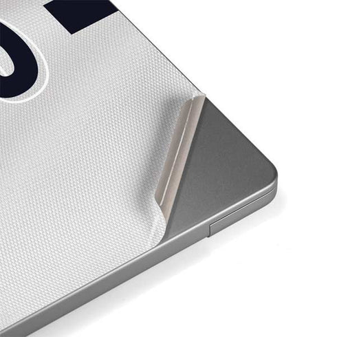 NFL Carolina Panthers White Striped MacBook Pro 14in (2021-24) Skin