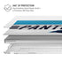 NFL Carolina Panthers White Striped MacBook Pro 16in (2019-20) Case plus Skin