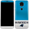 NFL Carolina Panthers White Striped Moto E5 Plus Skin