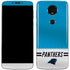 NFL Carolina Panthers White Striped Moto E5 Plus Skin