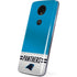 NFL Carolina Panthers White Striped Moto E5 Plus Skin