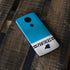 NFL Carolina Panthers White Striped Moto E5 Plus Skin